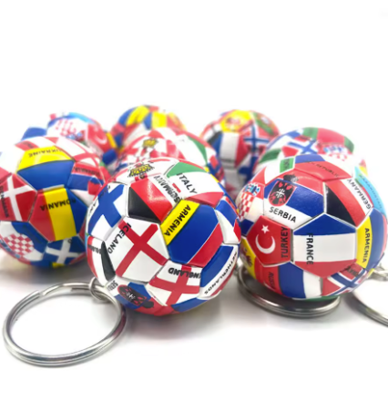 PVC Football Keychain Ornaments