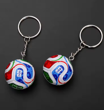 Mini 3D Soccer Ball Keychain