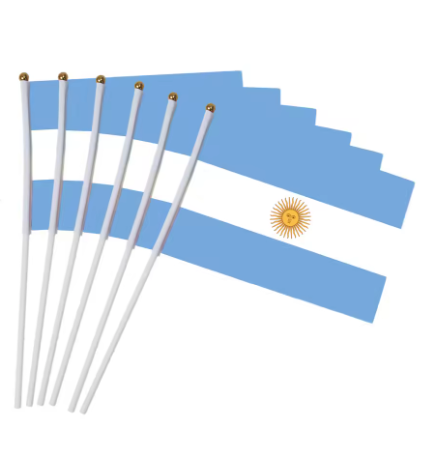 5 PCs Argentina soccer flag