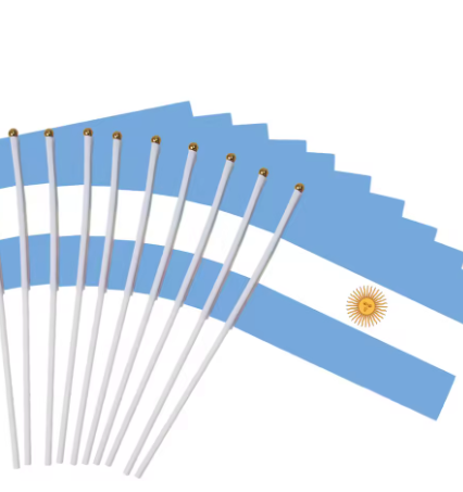 5 PCs Argentina soccer flag